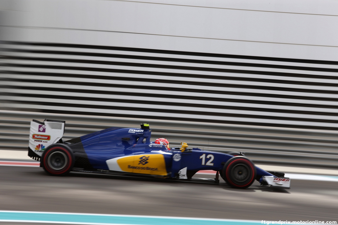 GP ABU DHABI, 25.11.2016 - Prove Libere 1, Felipe Nasr (BRA) Sauber C34