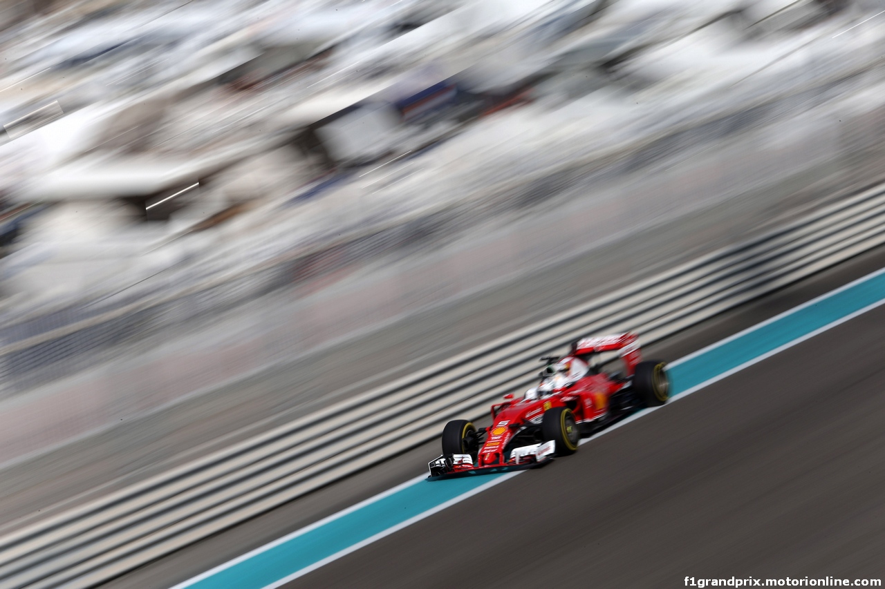 GP ABU DHABI, 25.11.2016 - Prove Libere 1, Sebastian Vettel (GER) Ferrari SF16-H