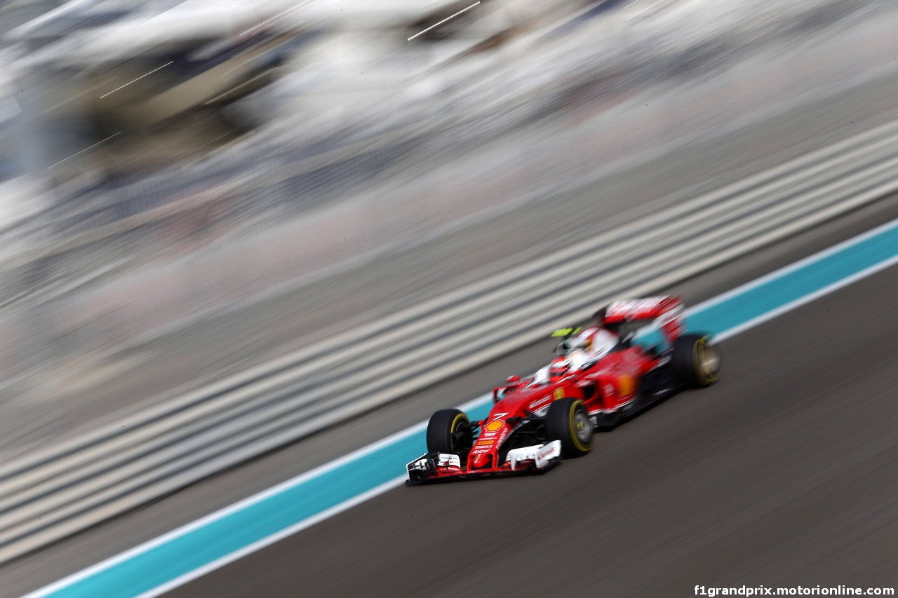 GP ABU DHABI, 25.11.2016 - Prove Libere 1, Kimi Raikkonen (FIN) Ferrari SF16-H