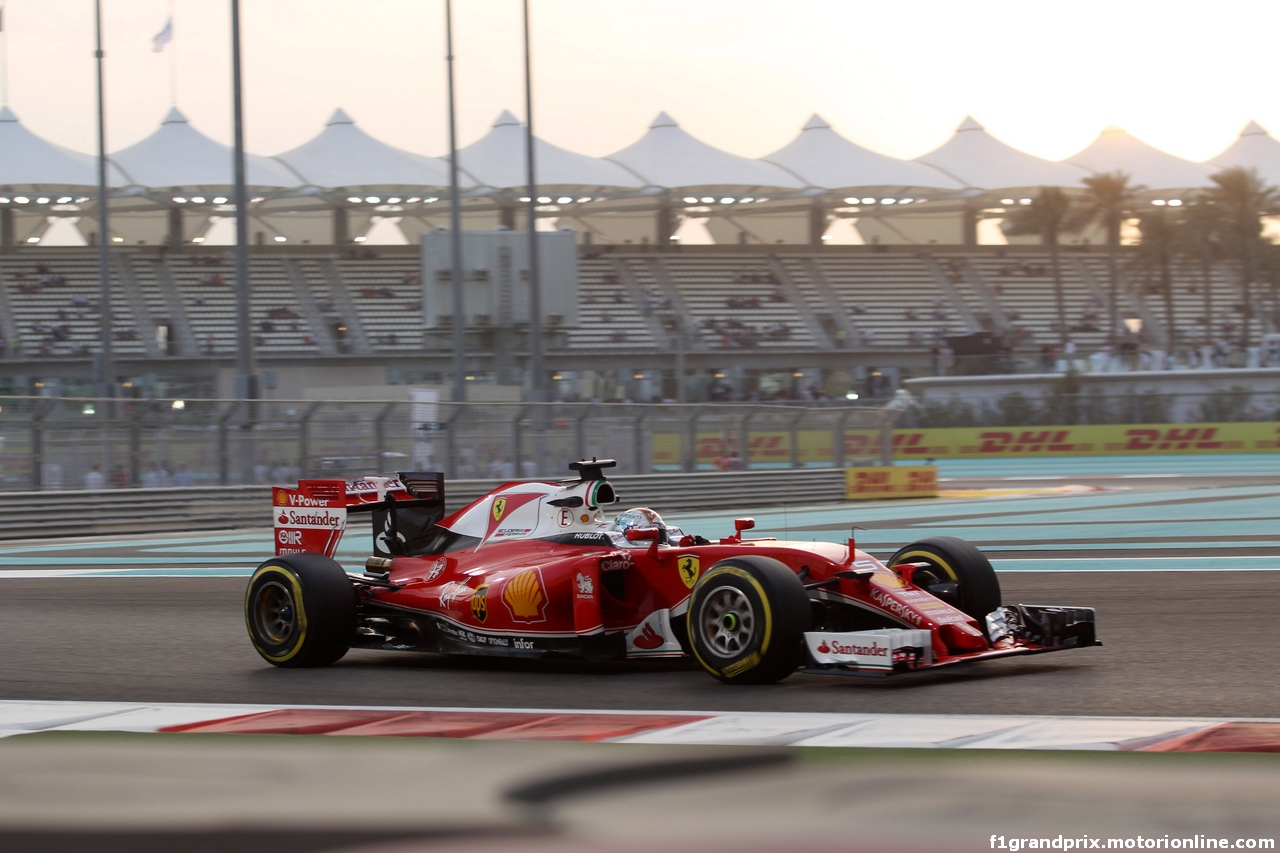 GP ABU DHABI, 25.11.2016 - Prove Libere 2, Sebastian Vettel (GER) Ferrari SF16-H