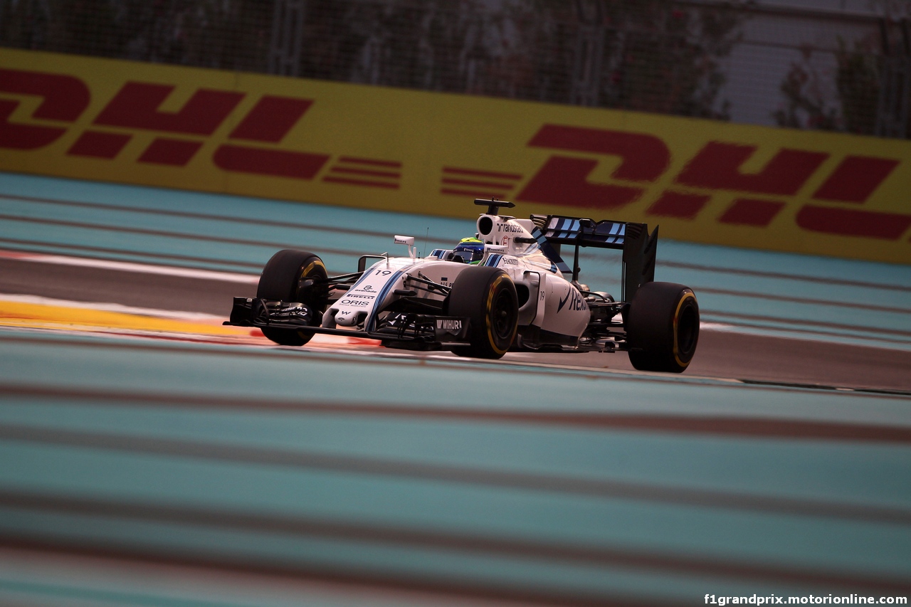 GP ABU DHABI, 25.11.2016 - Prove Libere 2, Felipe Massa (BRA) Williams FW38