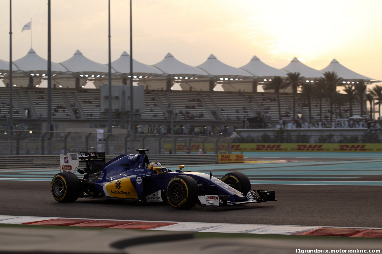 GP ABU DHABI, 25.11.2016 - Prove Libere 2, Marcus Ericsson (SUE) Sauber C34