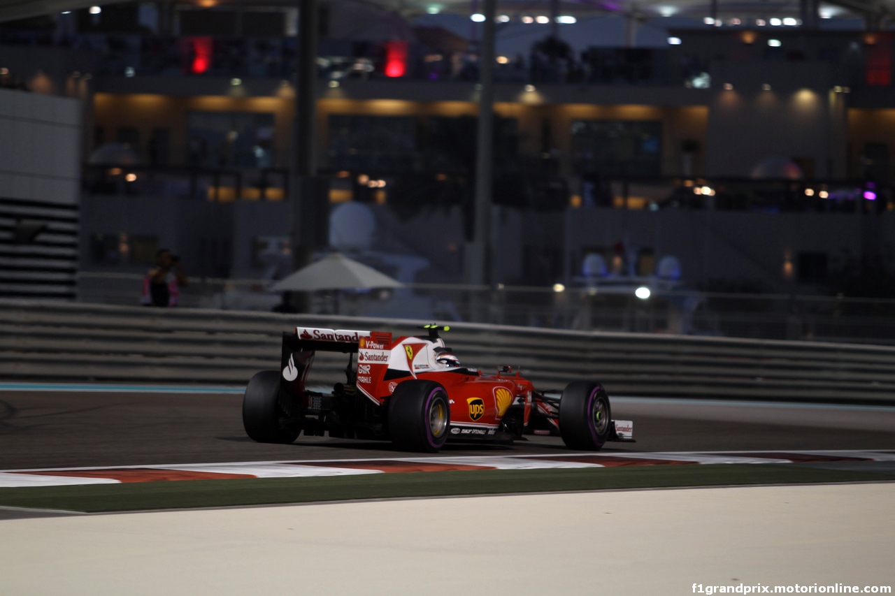 GP ABU DHABI, 25.11.2016 - Prove Libere 2, Kimi Raikkonen (FIN) Ferrari SF16-H