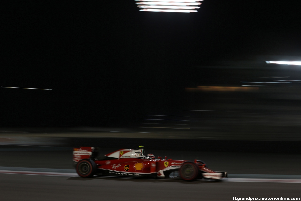 GP ABU DHABI, 25.11.2016 - Prove Libere 2, Kimi Raikkonen (FIN) Ferrari SF16-H