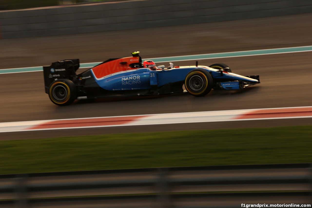 GP ABU DHABI, 25.11.2016 - Prove Libere 2, Esteban Ocon (FRA) Manor Racing MRT05