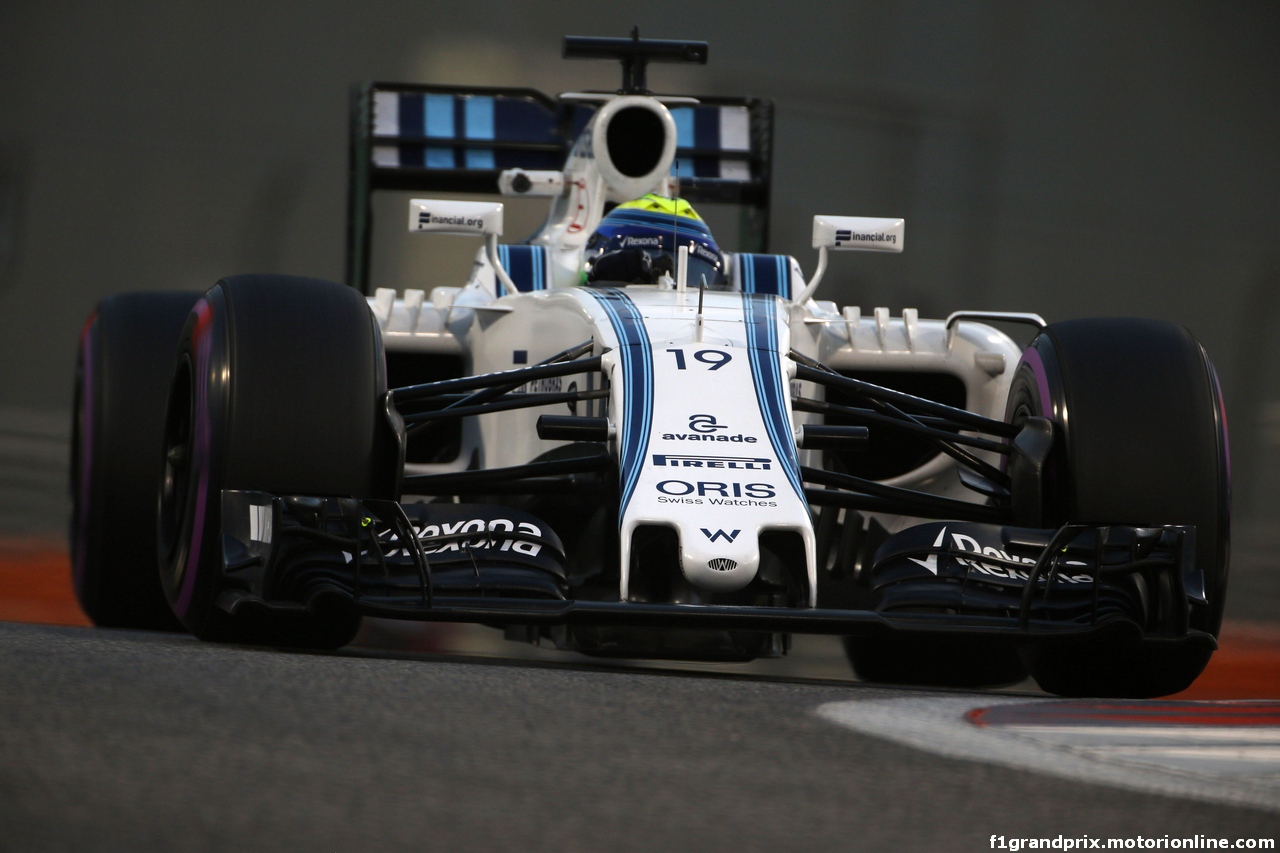 GP ABU DHABI, 25.11.2016 - Prove Libere 2, Felipe Massa (BRA) Williams FW38