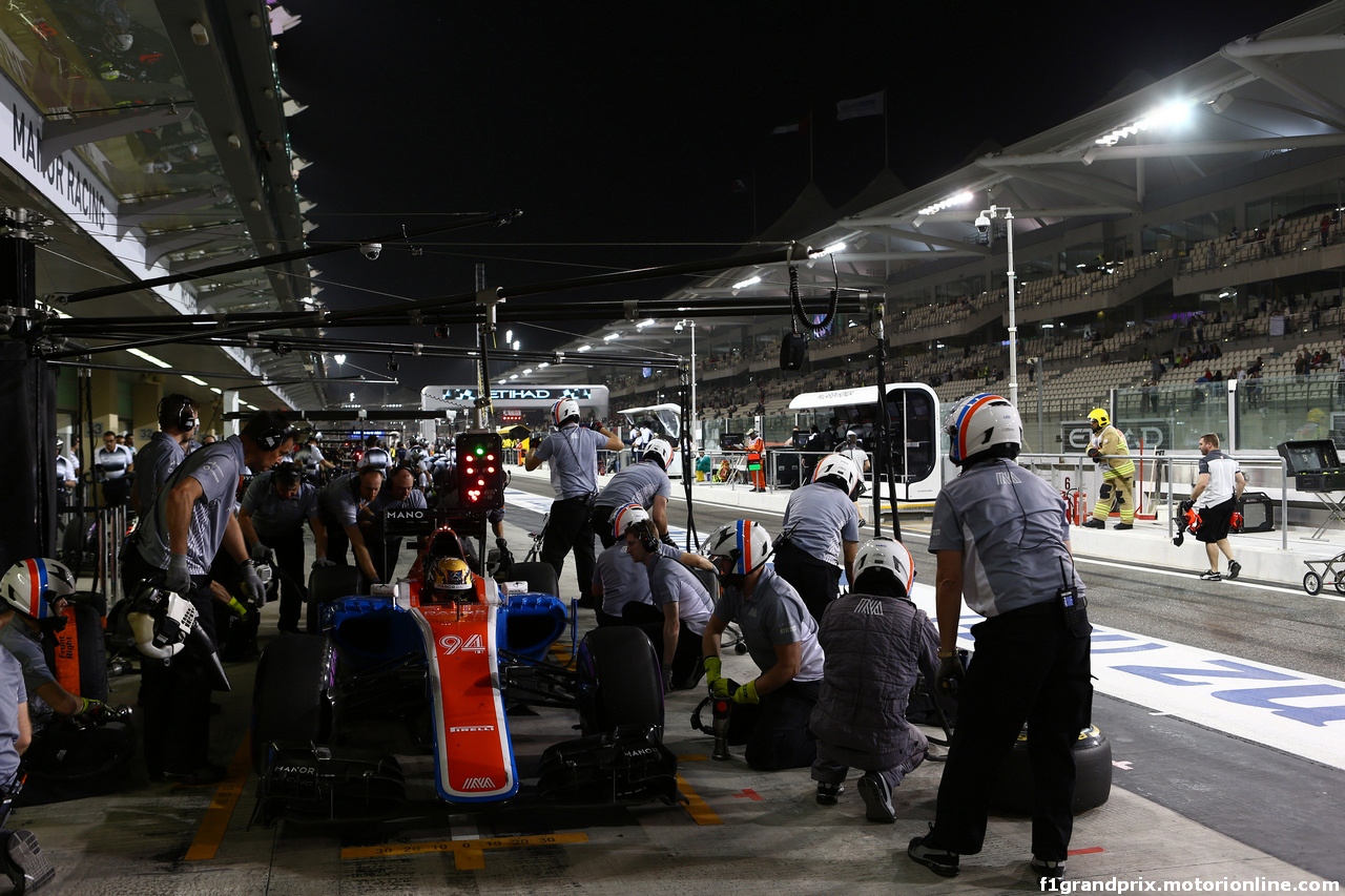 GP ABU DHABI, 25.11.2016 - Prove Libere 2, Pascal Wehrlein (GER) Manor Racing MRT05