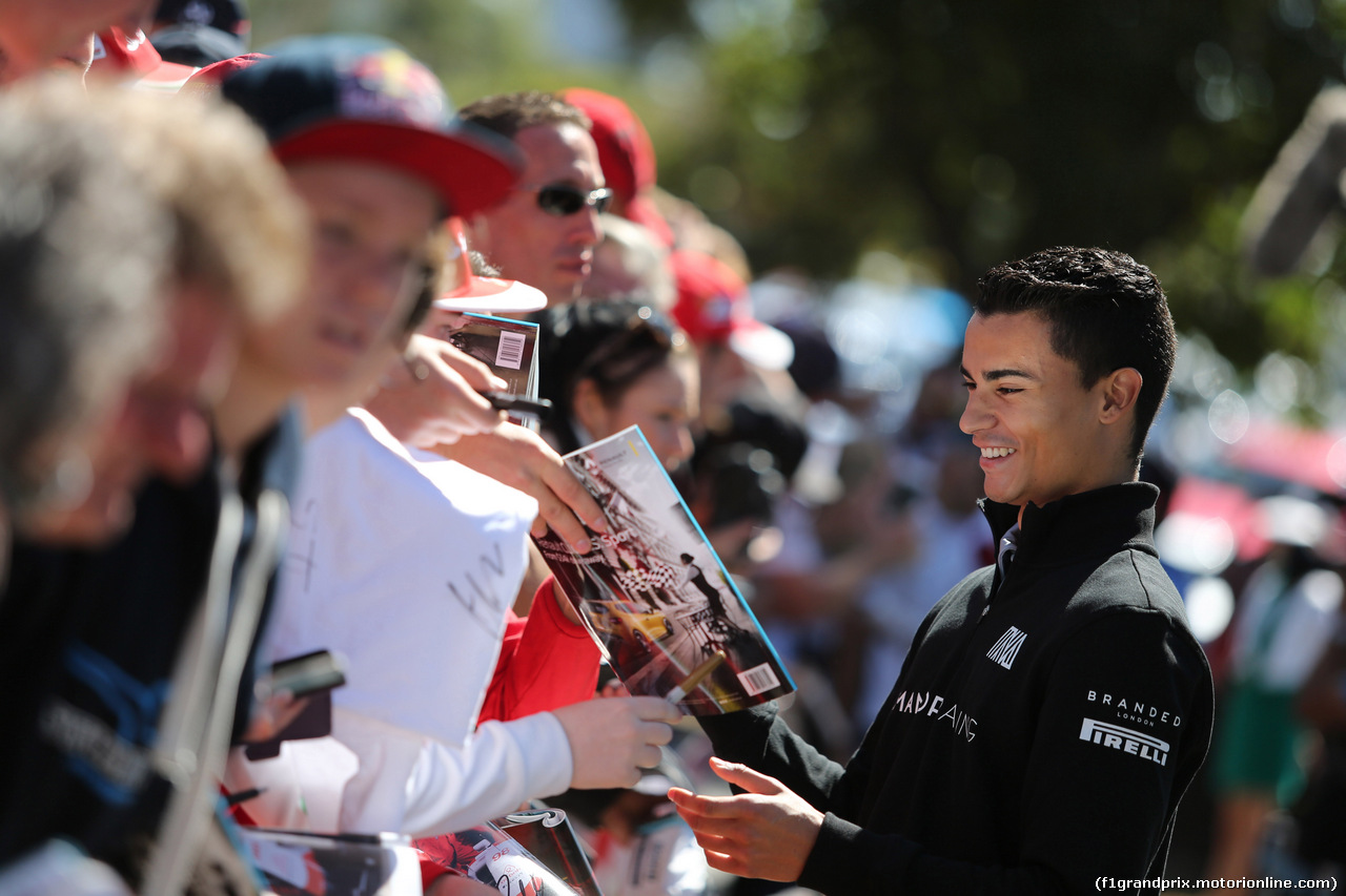 GP AUSTRALIA, 20.03.2016 - Pascal Wehrlein (GER) Manor Racing MRT05