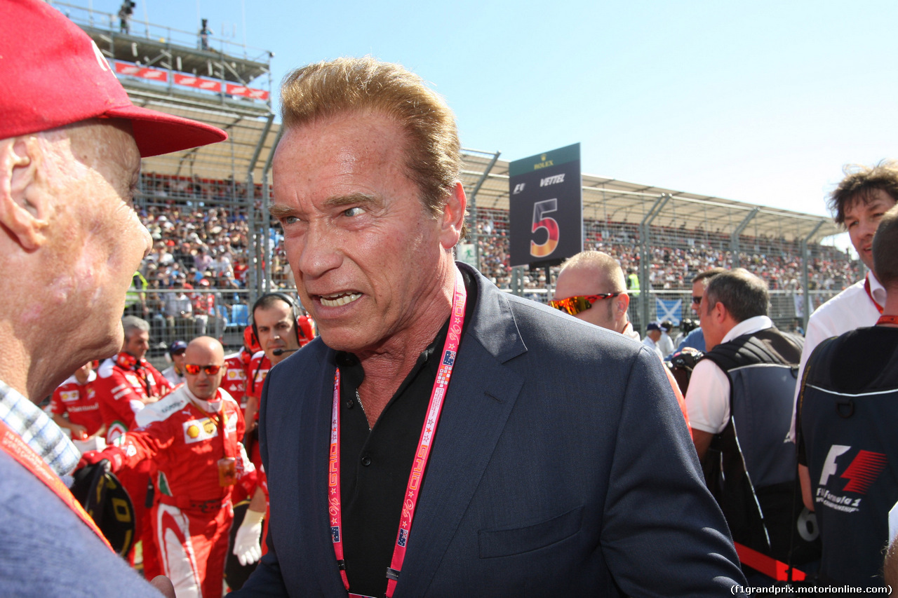 GP AUSTRALIA, 20.03.2016 - Nikki Lauda (AU), Mercedes e Arnold Schwarzenegger (AU), Actor