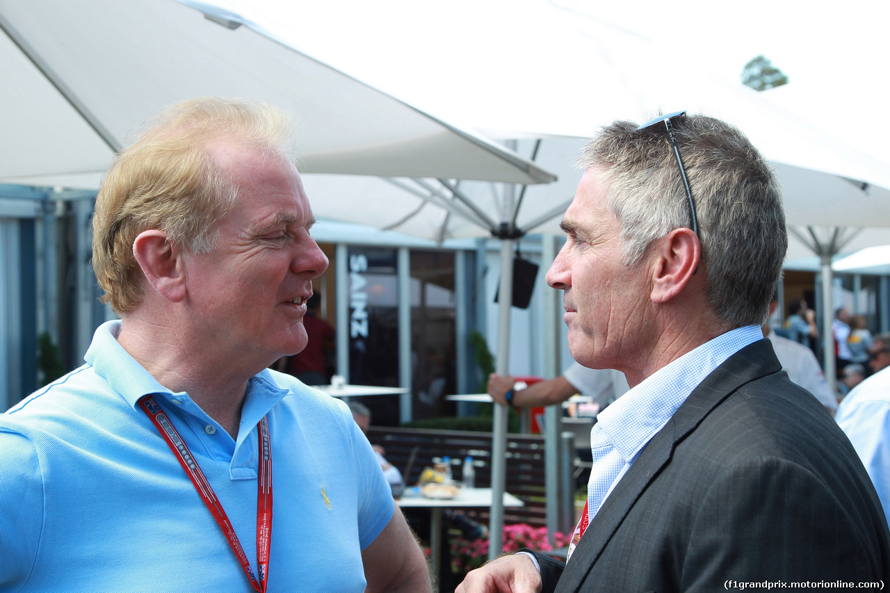 GP AUSTRALIA, 20.03.2016 - (L) Jonathan Palmer, chief executive of MotorSport Vision