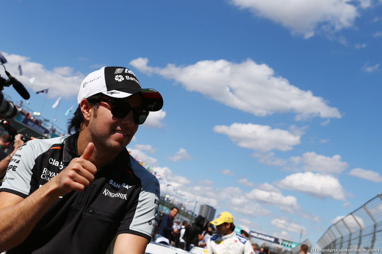 GP AUSTRALIA, 20.03.2016 - Sergio Perez (MEX) Sahara Force India F1 VJM09