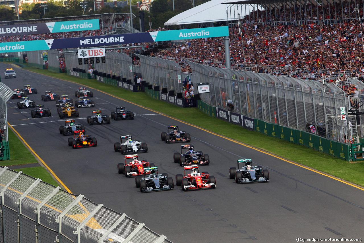 GP AUSTRALIA, 20.03.2016 - Gara, Start of the race