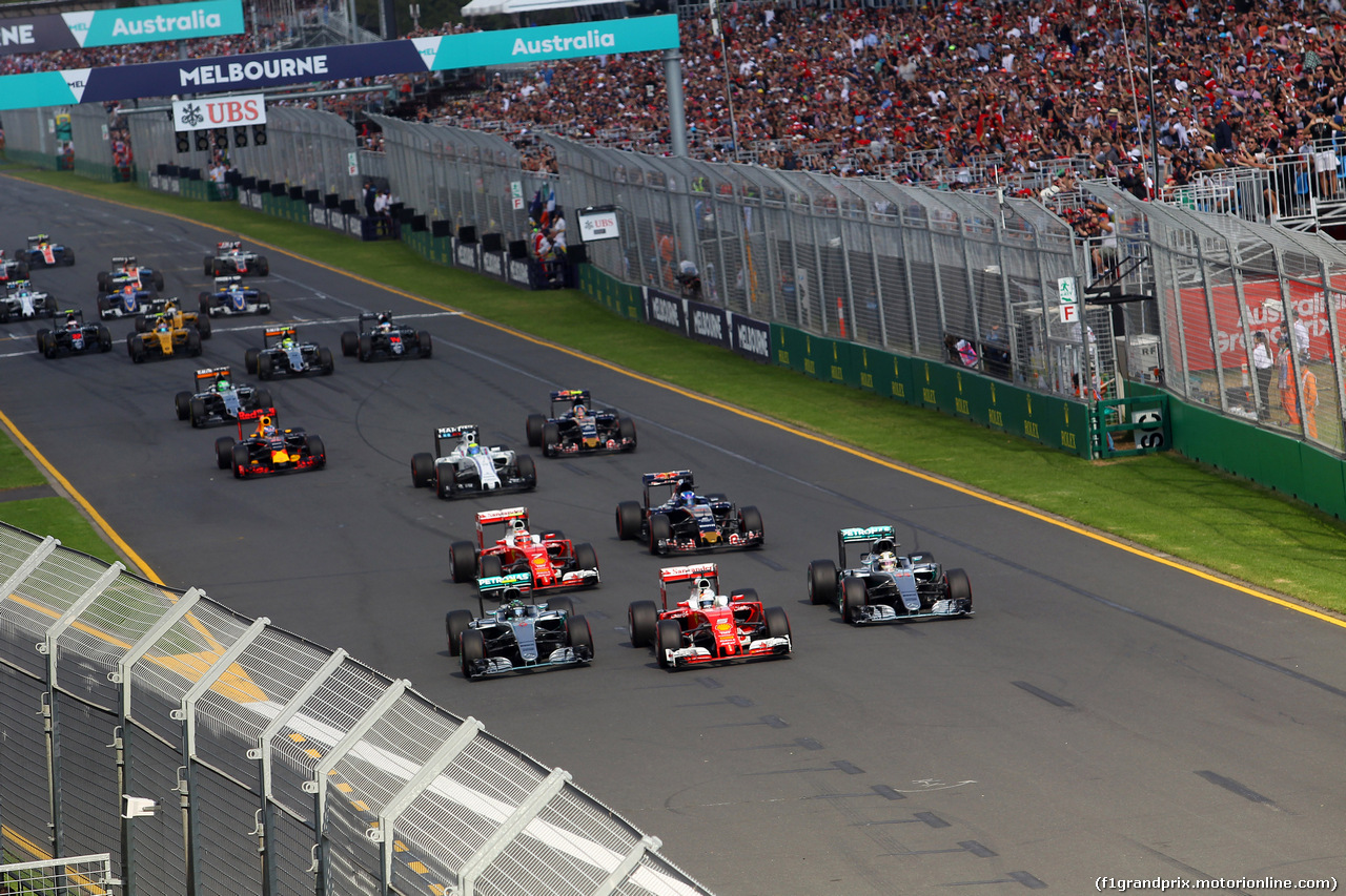 GP AUSTRALIA, 20.03.2016 - Gara, Start of the race
