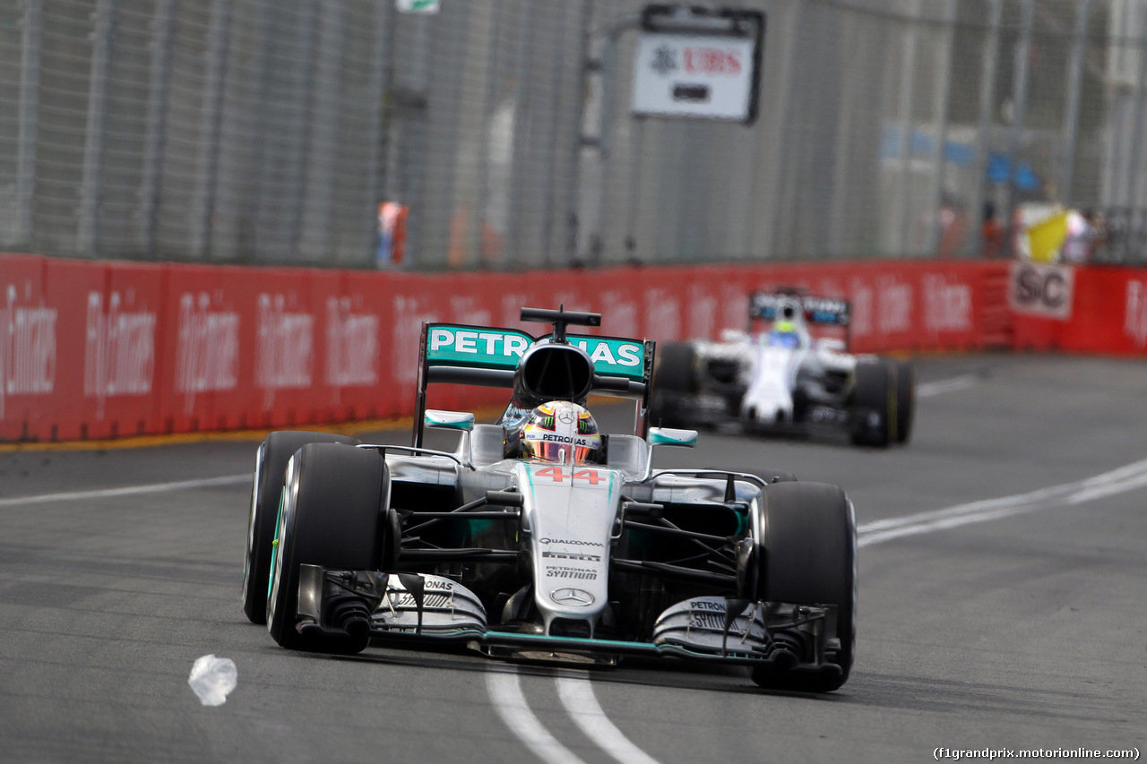 GP AUSTRALIA, 20.03.2016 - Gara, Lewis Hamilton (GBR) Mercedes AMG F1 W07 Hybrid