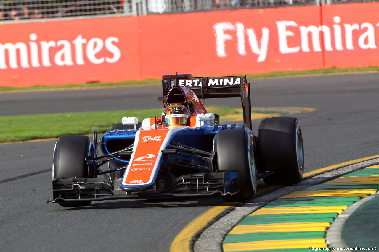 GP AUSTRALIA, 20.03.2016 - Gara, Pascal Wehrlein (GER) Manor Racing MRT05