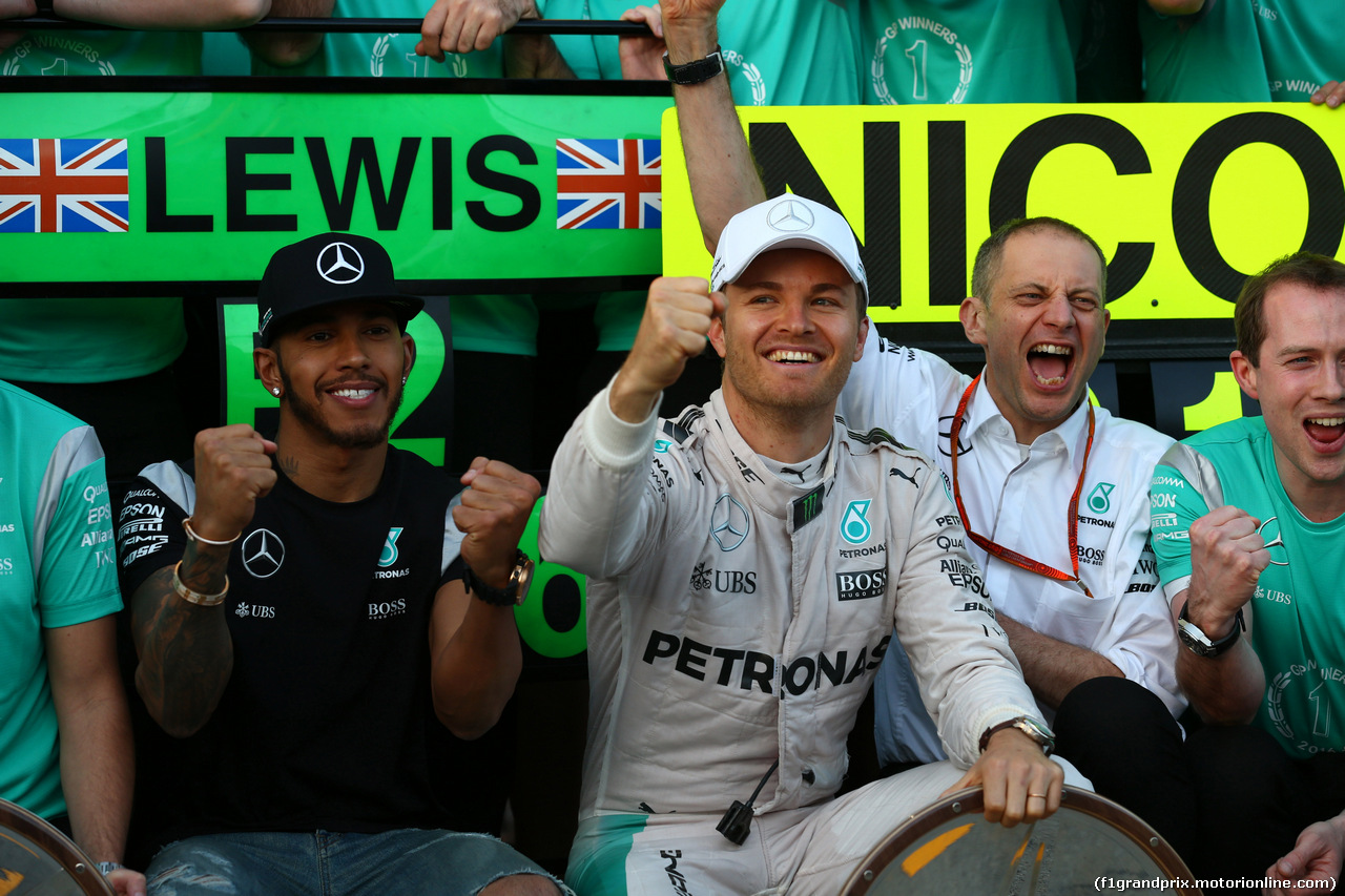 GP AUSTRALIA, 20.03.2016 - Gara, Festeggiamenti, Nico Rosberg (GER) Mercedes AMG F1 W07 Hybrid vincitore