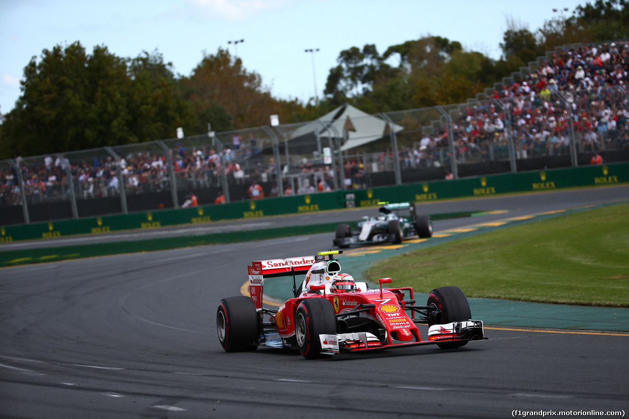 GP AUSTRALIA, 20.03.2016 - Gara, Kimi Raikkonen (FIN) Ferrari SF16-H