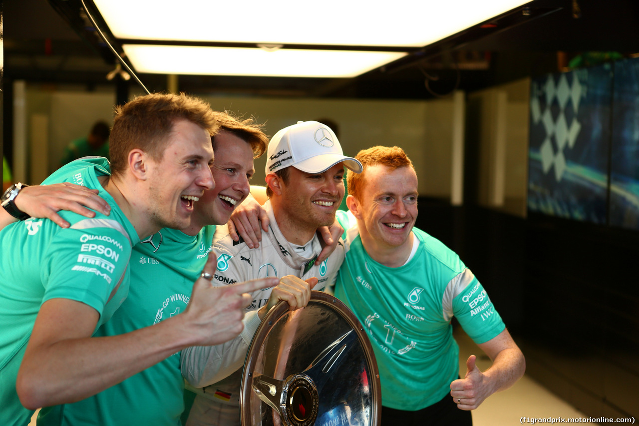GP AUSTRALIA, 20.03.2016 - Gara, Festeggiamenti, Nico Rosberg (GER) Mercedes AMG F1 W07 Hybrid vincitore