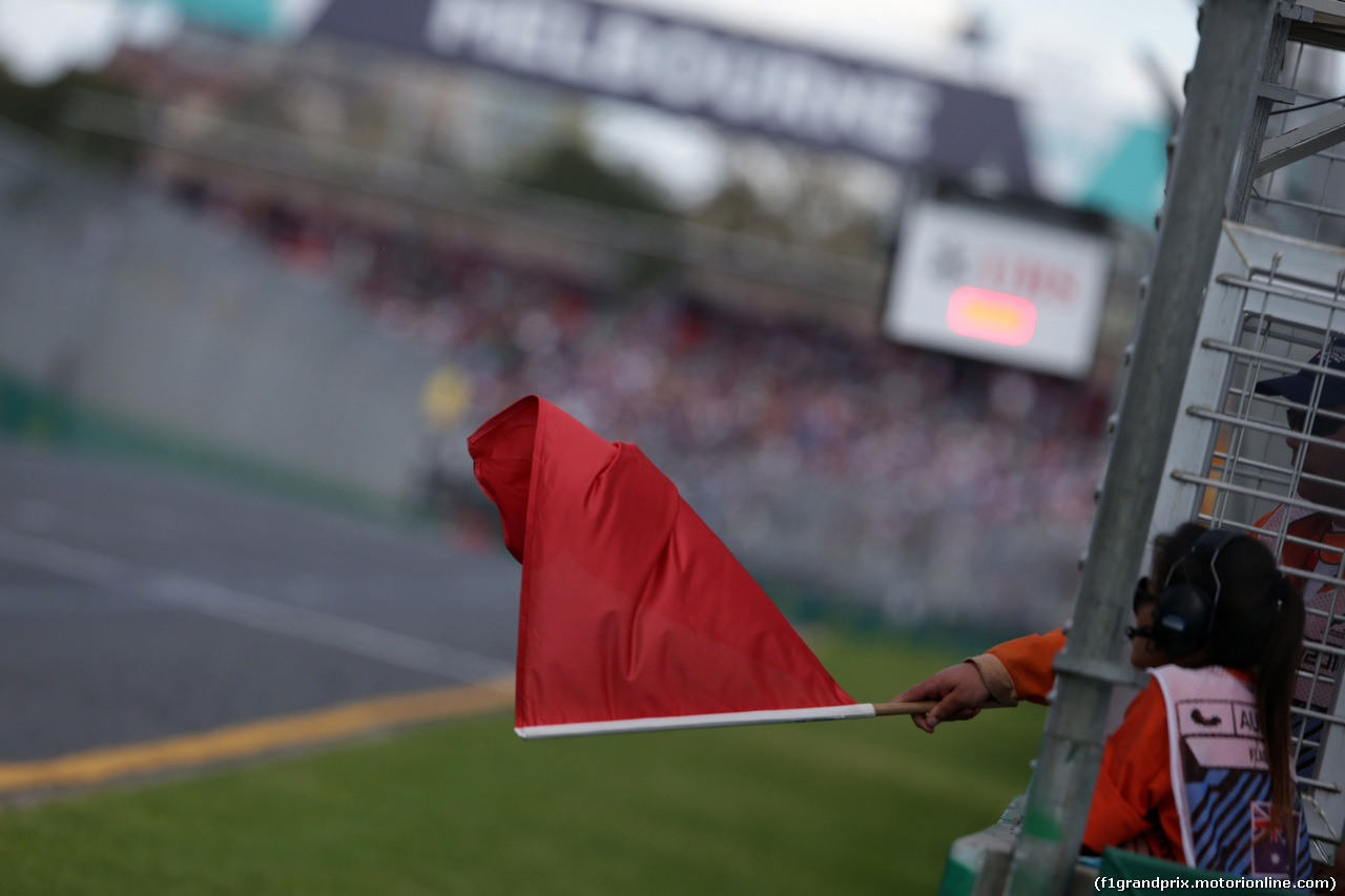 GP AUSTRALIA, 20.03.2016 - Gara, The red flag