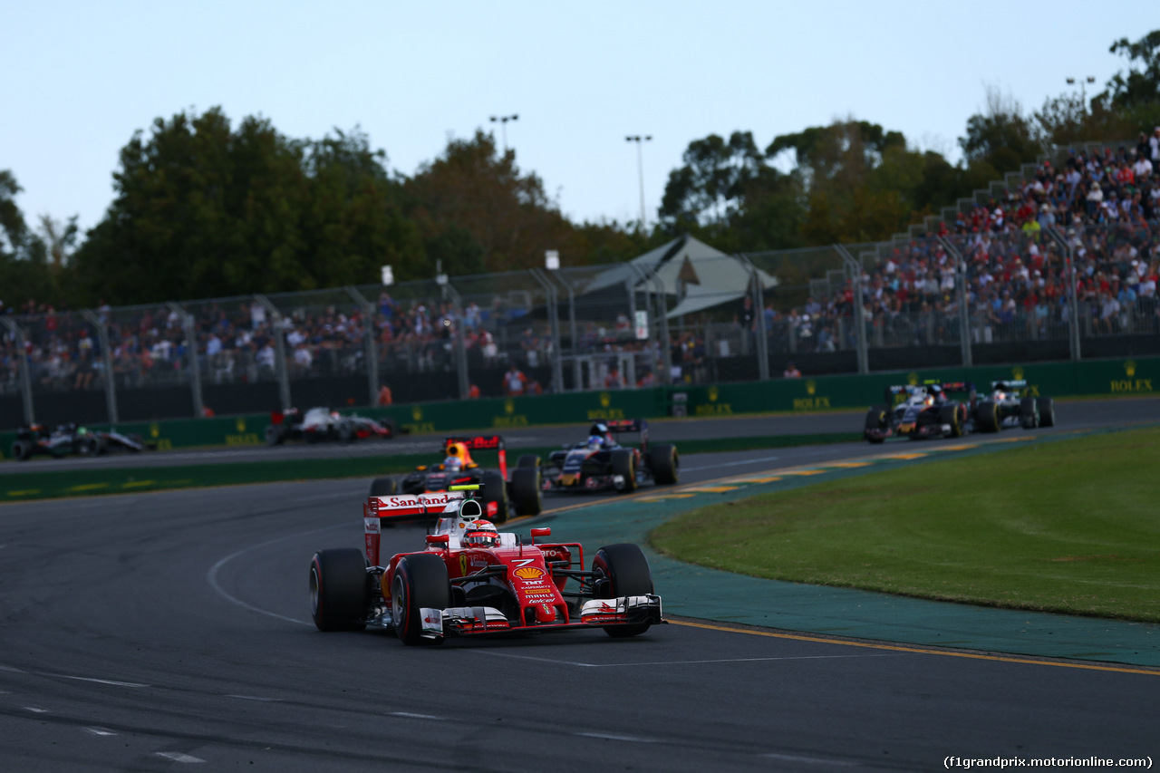 GP AUSTRALIA, 20.03.2016 - Gara, Kimi Raikkonen (FIN) Ferrari SF16-H