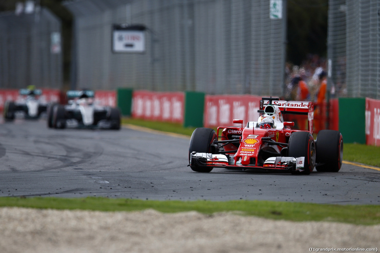 GP AUSTRALIA, 20.03.2016 - Gara, Sebastian Vettel (GER) Ferrari SF16-H