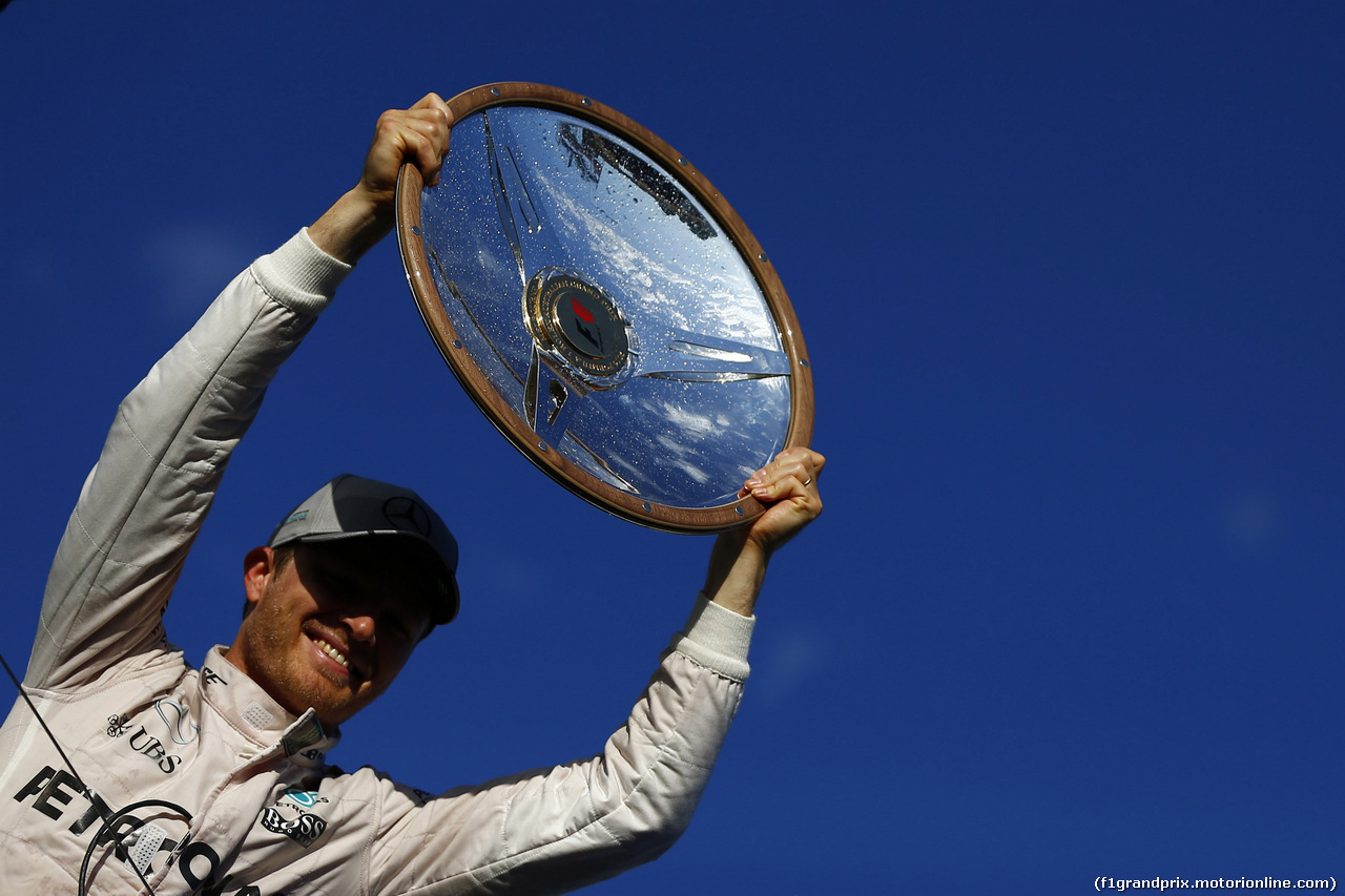GP AUSTRALIA, 20.03.2016 - Gara, Festeggiamenti, Nico Rosberg (GER) Mercedes AMG F1 W07 Hybrid vincitore