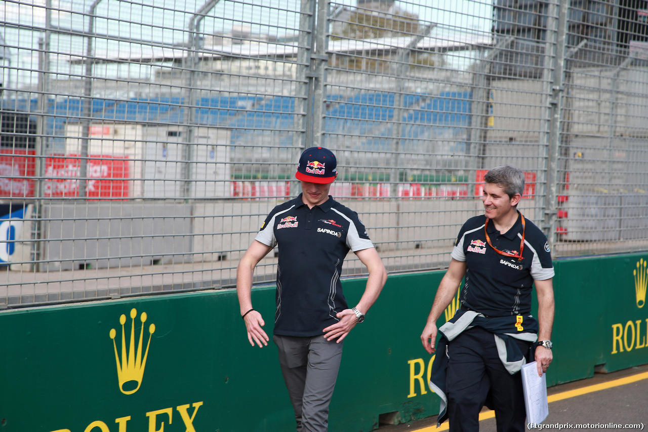 GP AUSTRALIA, 16.03.2016 - Preparation Day, Max Verstappen (NED) Scuderia Toro Rosso STR11