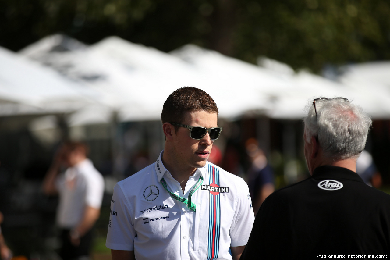 GP AUSTRALIA, 17.03.2016 - Paul Di Resta (GBR), Williams F1 Team, Test driver