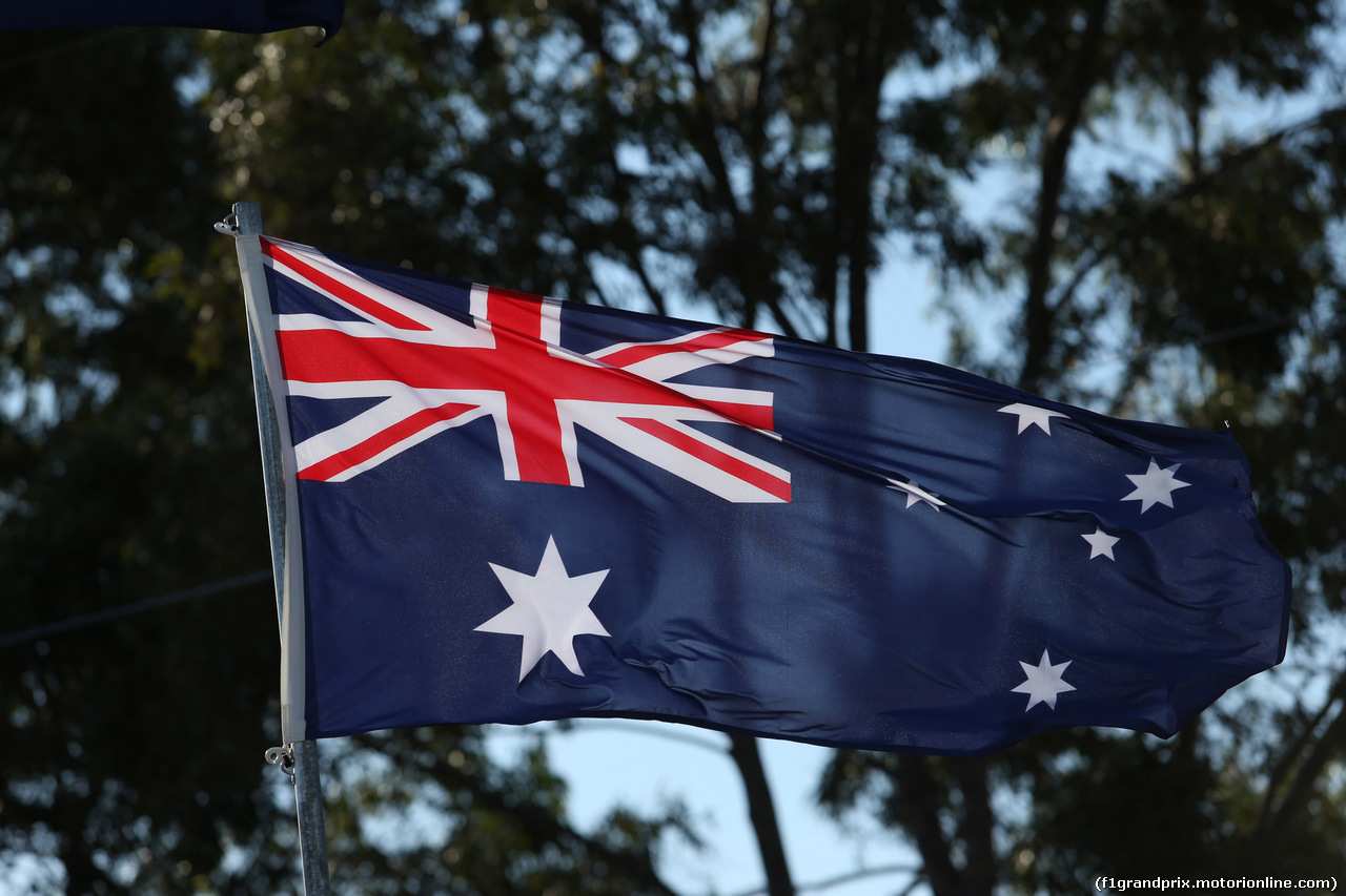 GP AUSTRALIA, 17.03.2016 - Australian flag