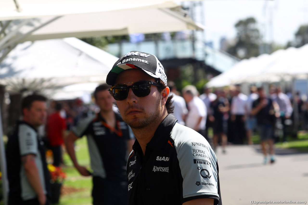 GP AUSTRALIA, 17.03.2016 - Sergio Perez (MEX) Sahara Force India F1 VJM09