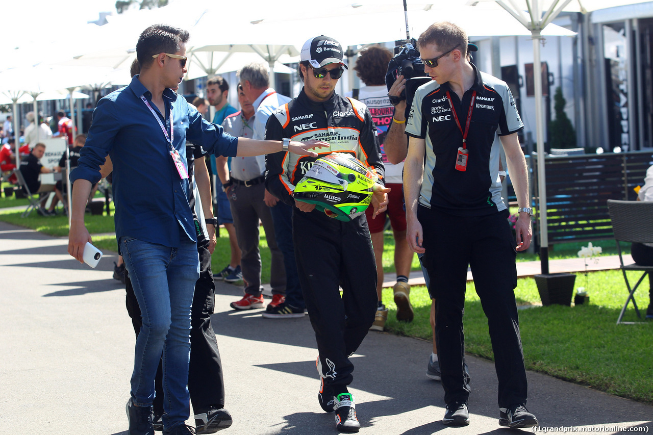 GP AUSTRALIA, 17.03.2016 - Sergio Perez (MEX) Sahara Force India F1 VJM09