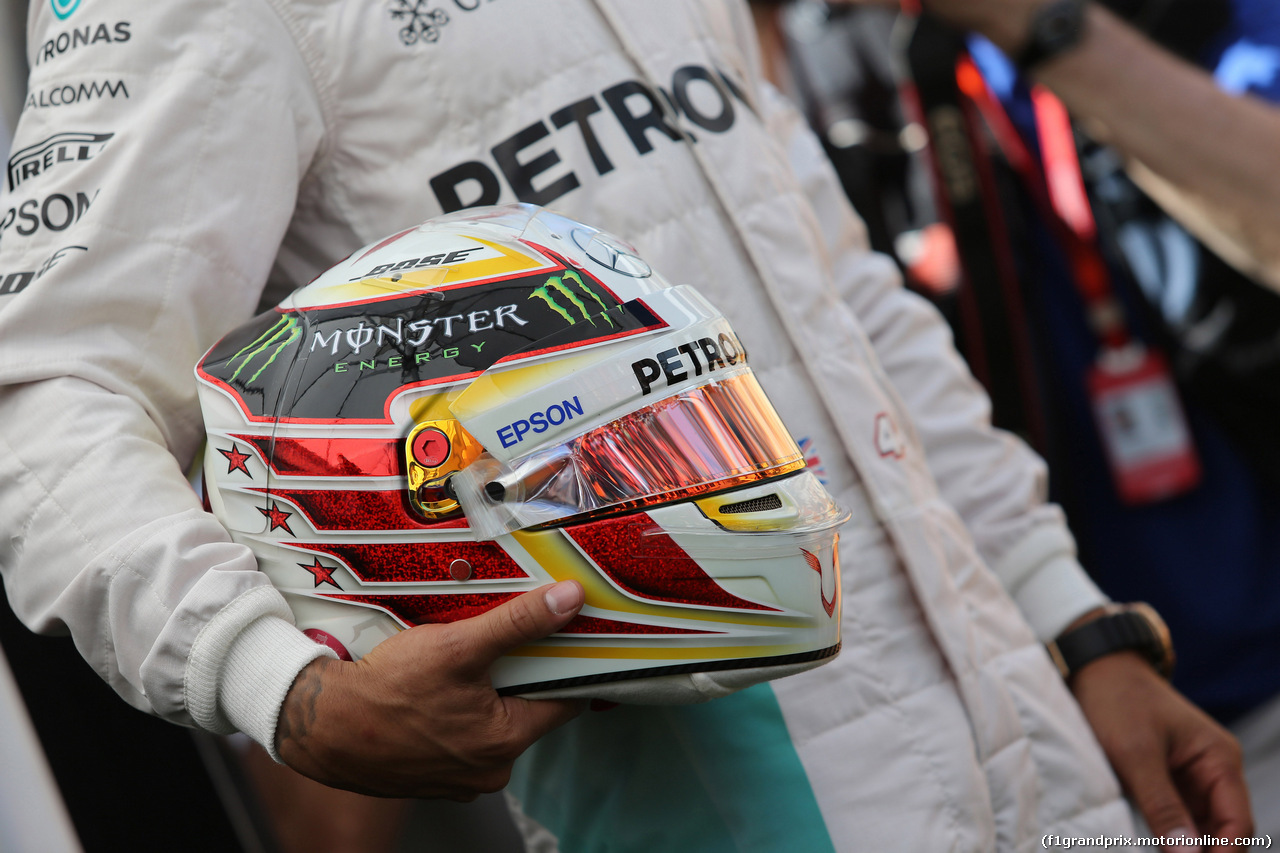 GP AUSTRALIA, 17.03.2016 - The helmet of Lewis Hamilton (GBR) Mercedes AMG F1 W07 Hybrid