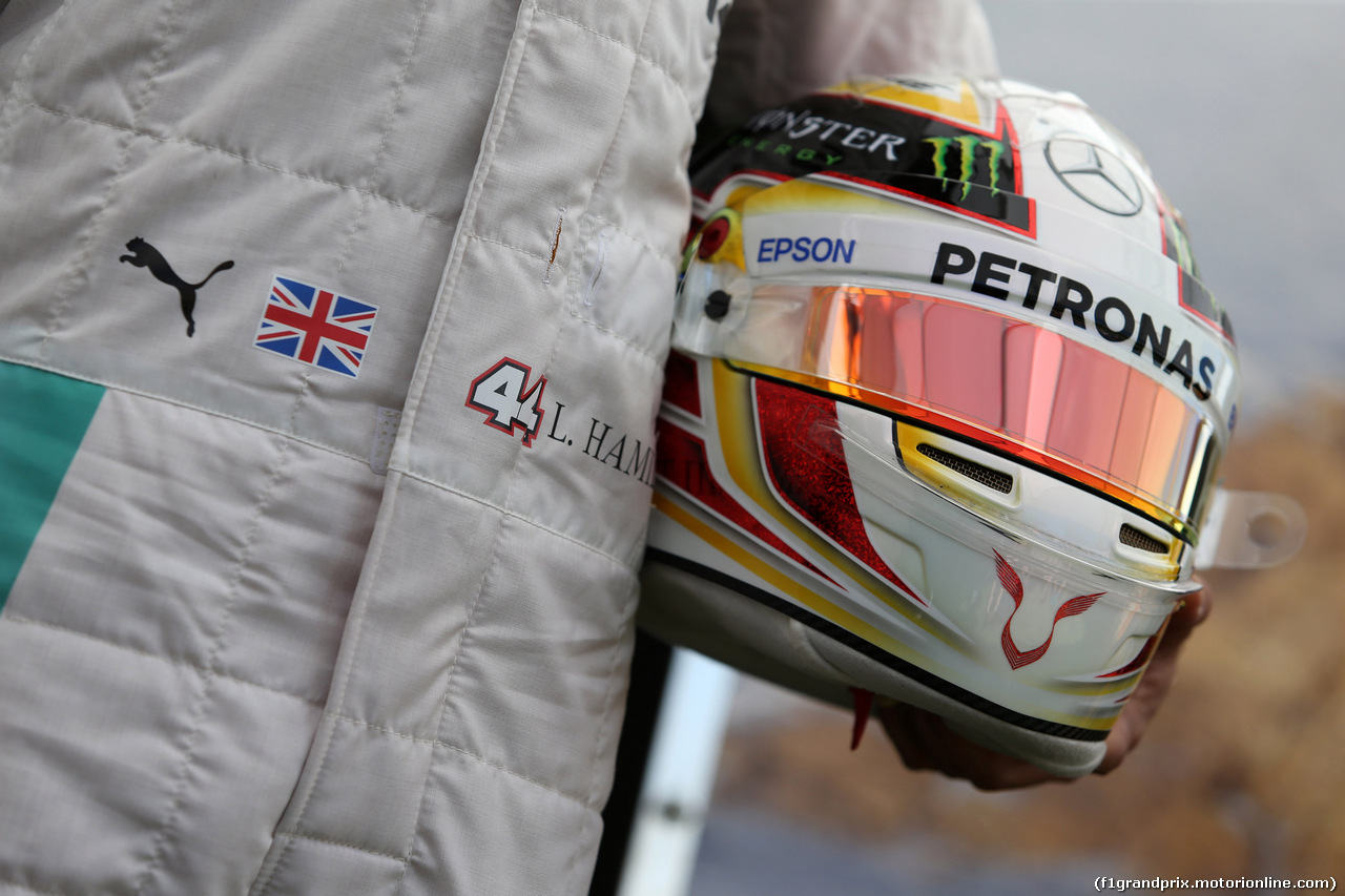 GP AUSTRALIA, 17.03.2016 - The helmet of Lewis Hamilton (GBR) Mercedes AMG F1 W07 Hybrid