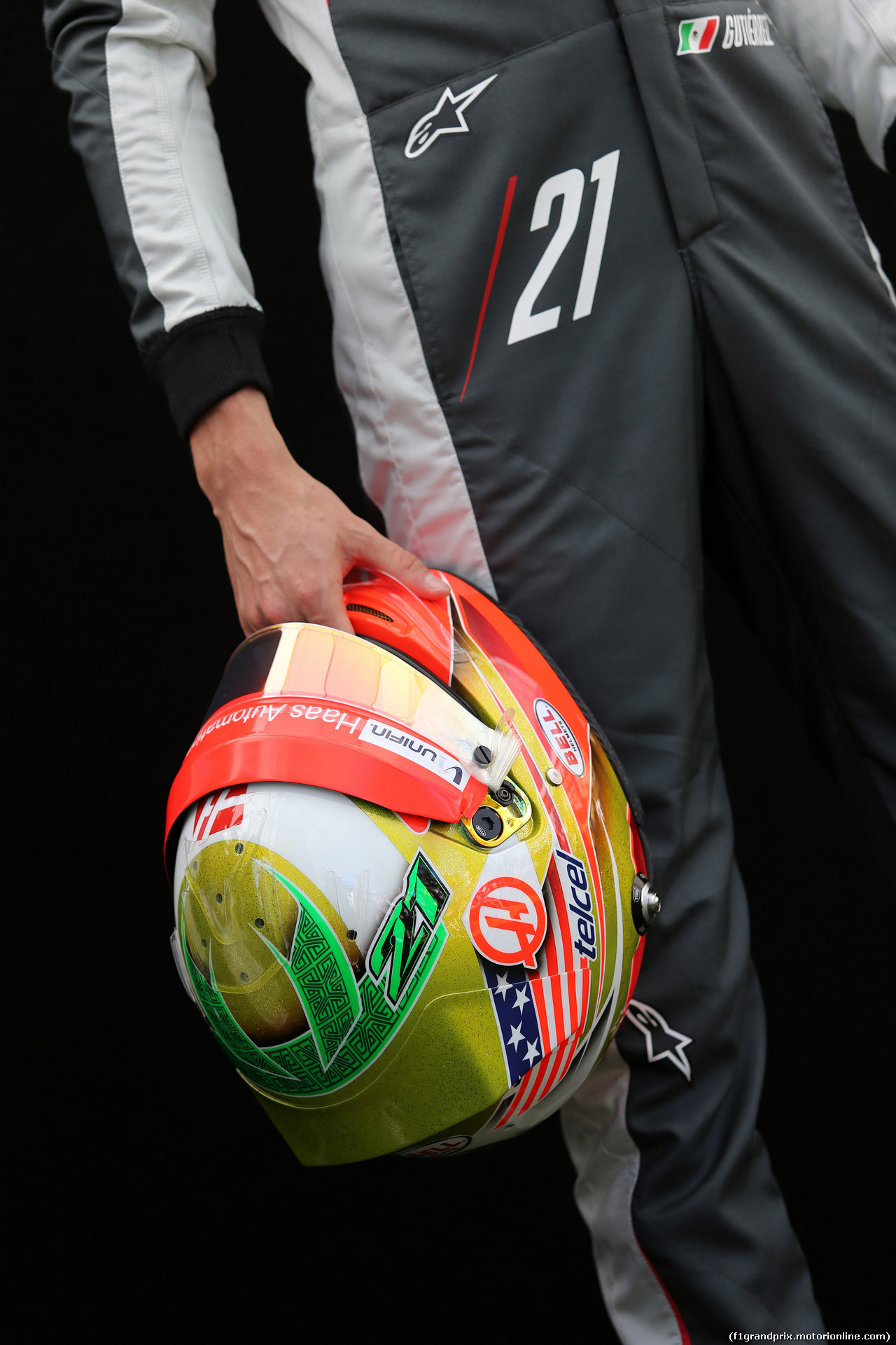 GP AUSTRALIA, 17.03.2016 - The helmet of Esteban Gutierrez (MEX) Haas F1 Team VF-16