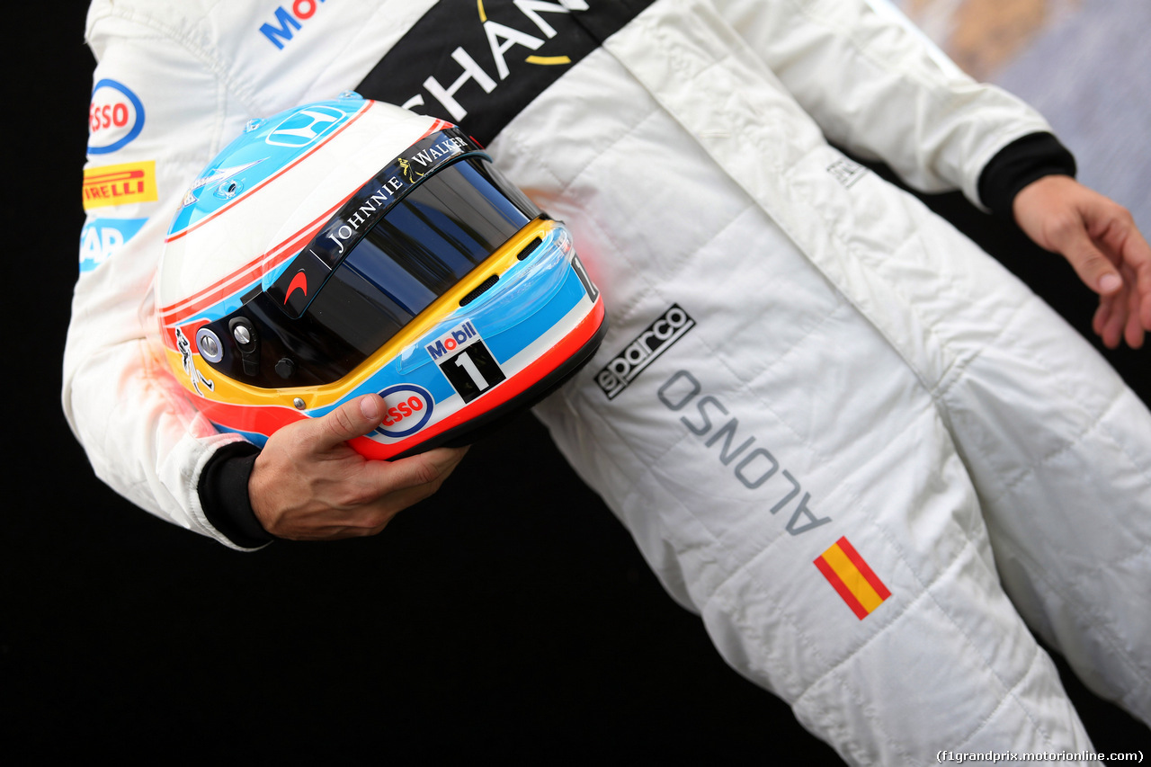 GP AUSTRALIA, 17.03.2016 - The helmet of Fernando Alonso (ESP) McLaren Honda MP4-31