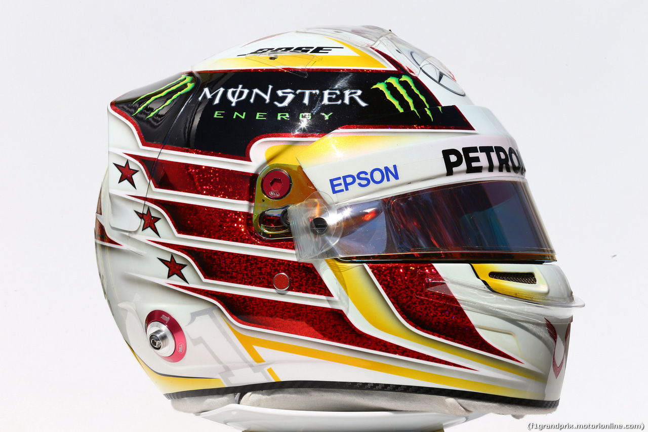 GP AUSTRALIA, 17.03.2016 - The helmet of Lewis Hamilton (GBR) Mercedes AMG F1 W07 Hybrid