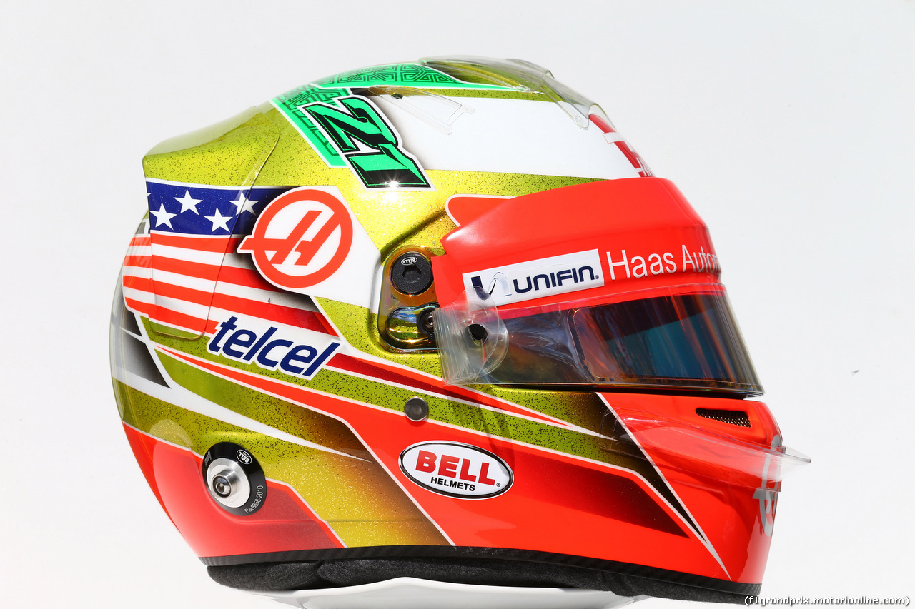 GP AUSTRALIA, 17.03.2016 - The helmet of Esteban Gutierrez (MEX) Haas F1 Team VF-16