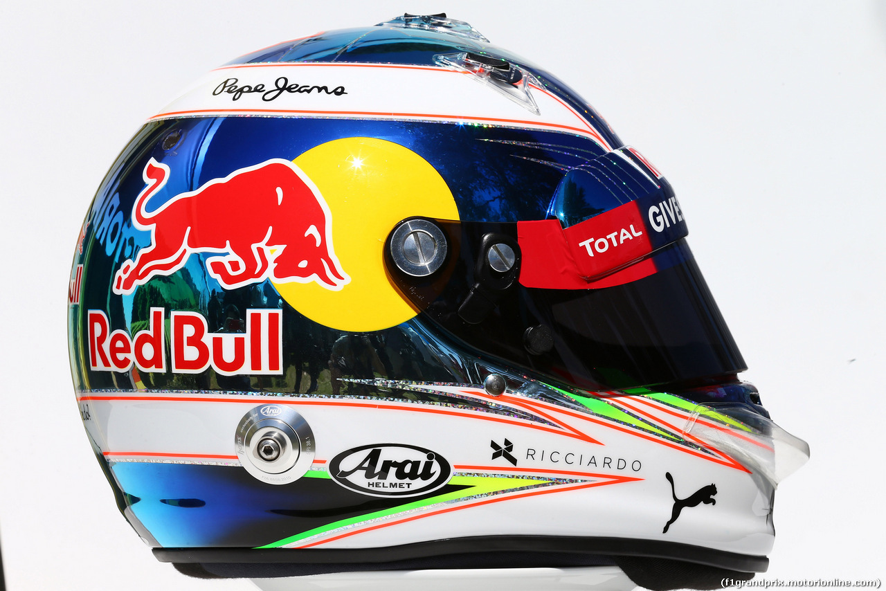 GP AUSTRALIA, 17.03.2016 - The helmet of Daniel Ricciardo (AUS) Red Bull Racing RB12