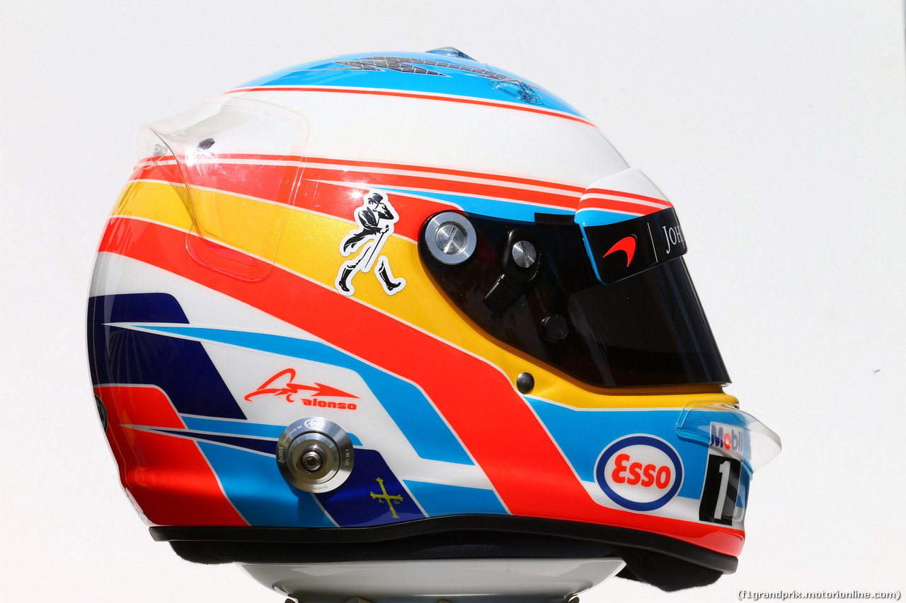 GP AUSTRALIA, 17.03.2016 - The helmet of Fernando Alonso (ESP) McLaren Honda MP4-31