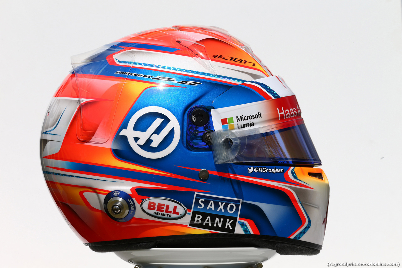GP AUSTRALIA, 17.03.2016 - The helmet of Romain Grosjean (FRA) Haas F1 Team VF-16
