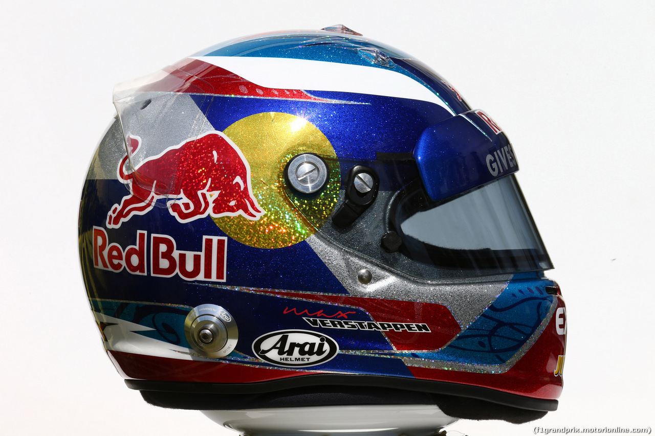 GP AUSTRALIA, 17.03.2016 - The helmet of Max Verstappen (NED) Scuderia Toro Rosso STR11