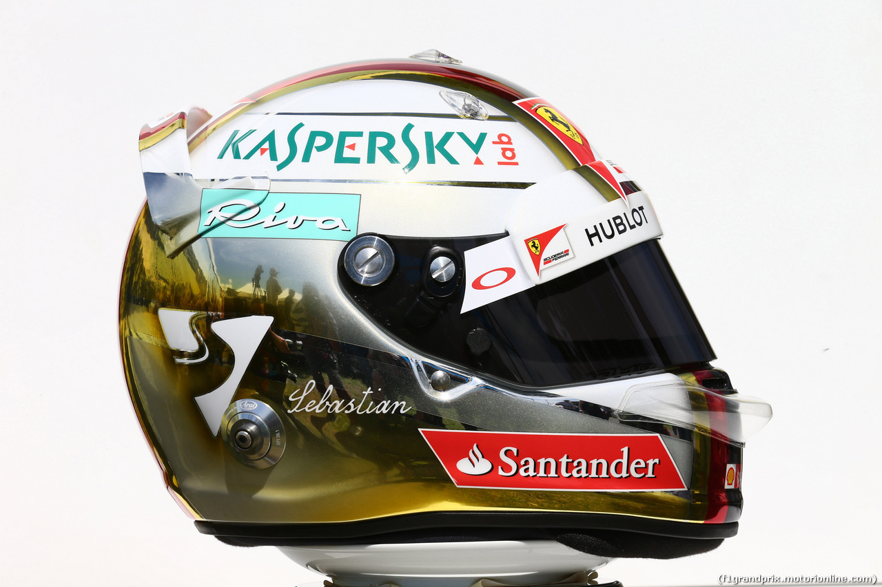 GP AUSTRALIA, 17.03.2016 - The helmet of Sebastian Vettel (GER) Ferrari SF16-H