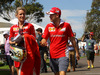 GP AUSTRALIA, 17.03.2016 - Britta Roeske (AUT) Ferrari Press Officer e Sebastian Vettel (GER) Ferrari SF16-H