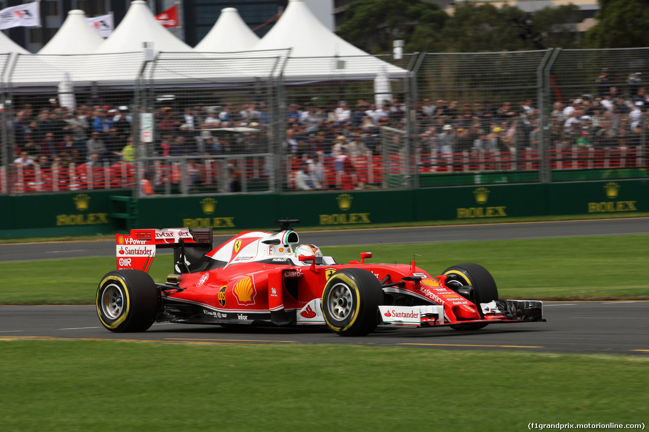 GP AUSTRALIA, 19.03.2016 - Prove Libere 3, Sebastian Vettel (GER) Ferrari SF16-H