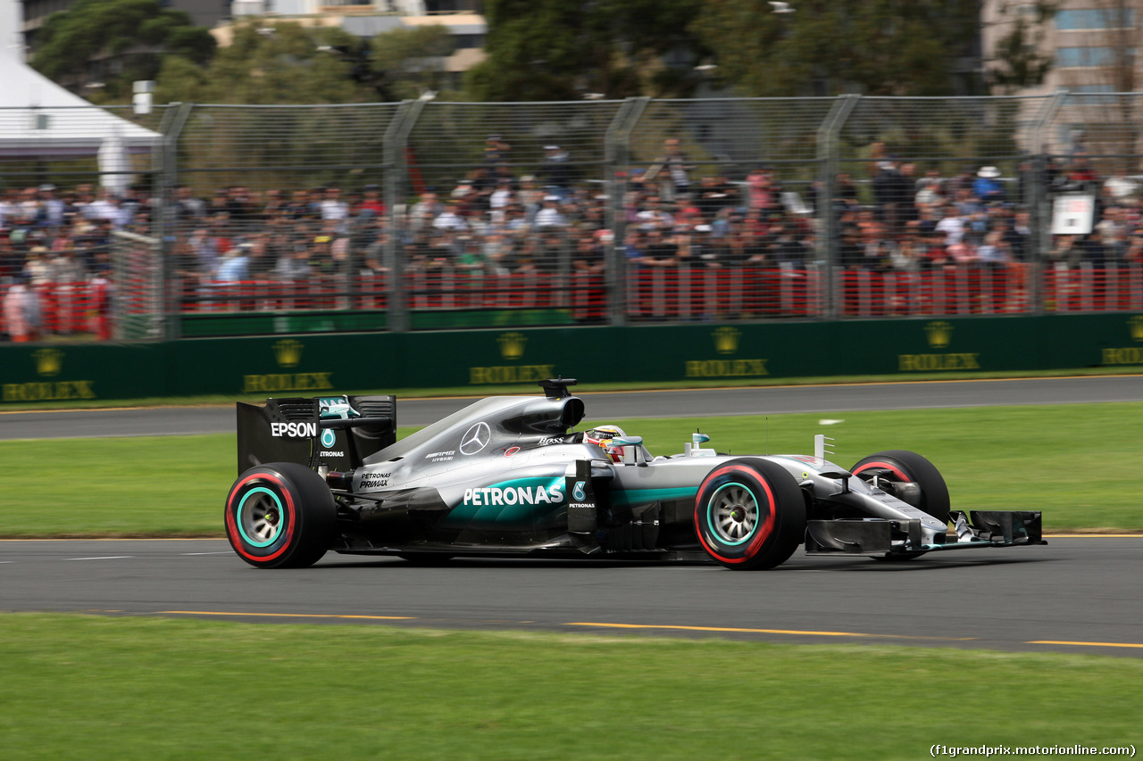 GP AUSTRALIA, 19.03.2016 - Prove Libere 3, Lewis Hamilton (GBR) Mercedes AMG F1 W07 Hybrid