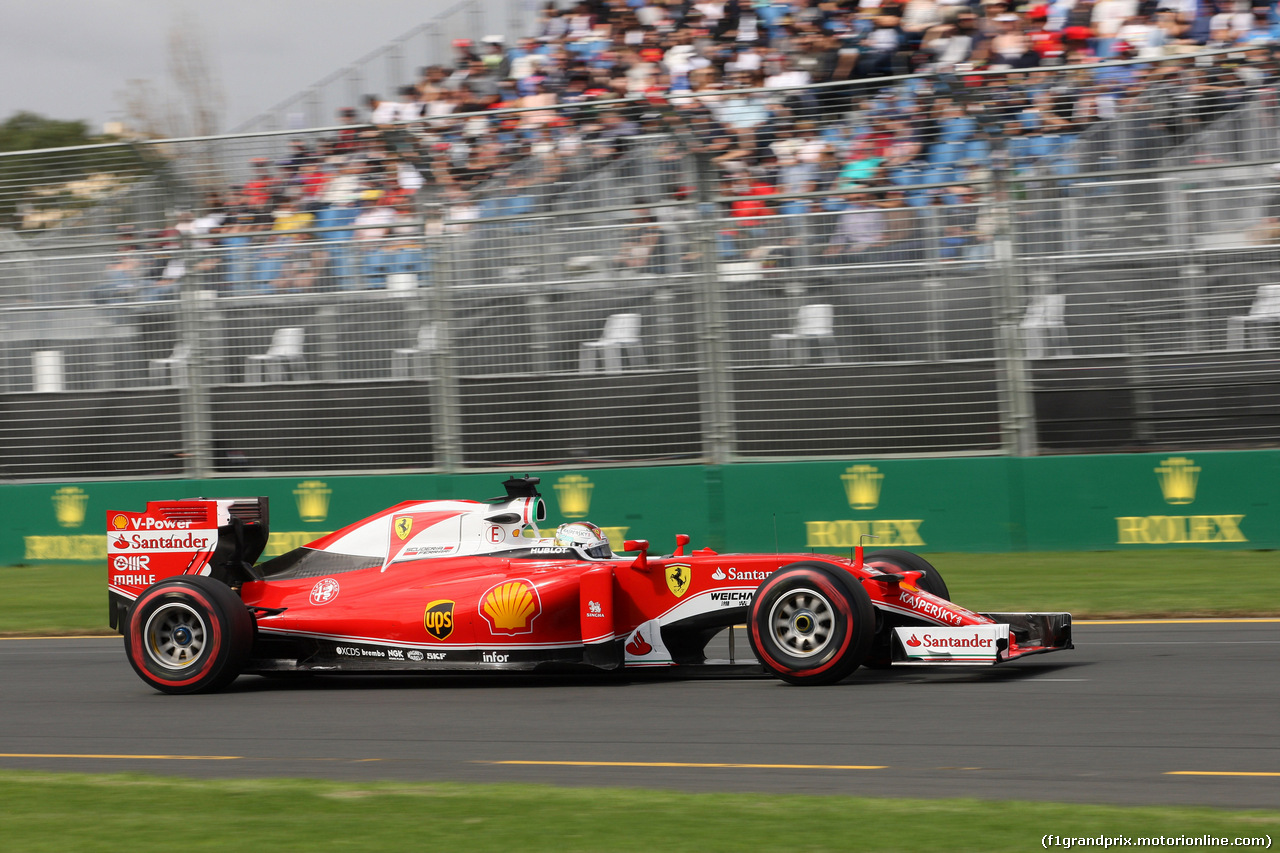 GP AUSTRALIA, 19.03.2016 - Prove Libere 3, Sebastian Vettel (GER) Ferrari SF16-H