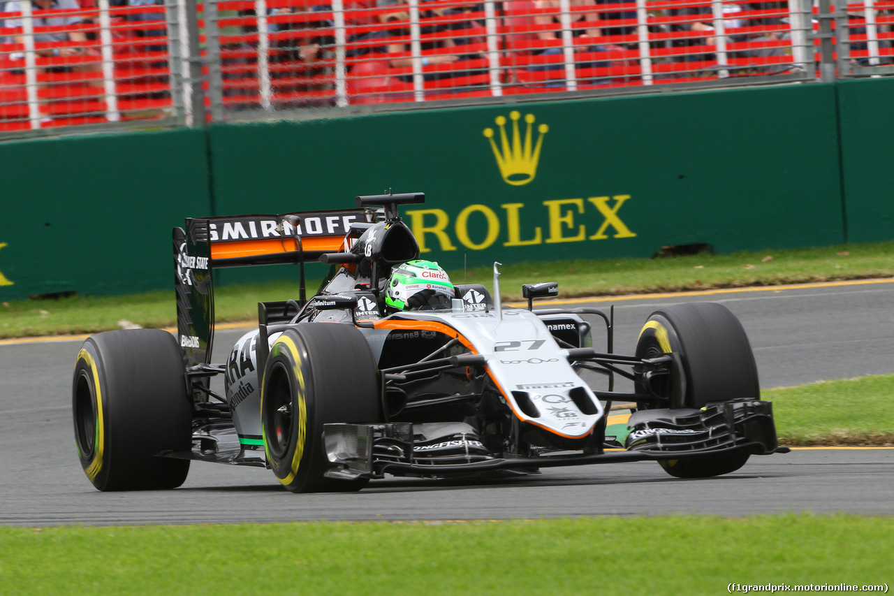 GP AUSTRALIA, 19.03.2016 - Prove Libere 3, Nico Hulkenberg (GER) Sahara Force India F1 VJM09