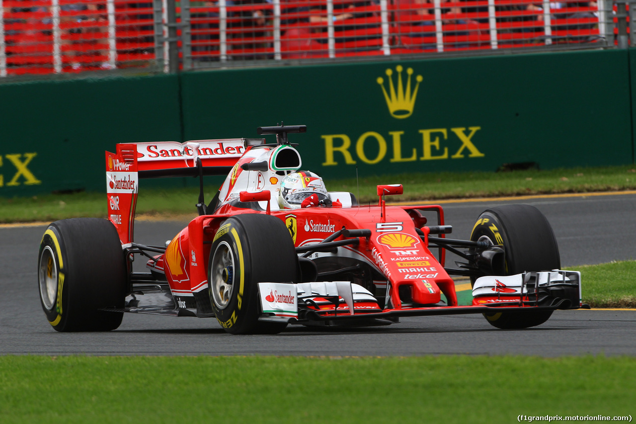 GP AUSTRALIA, 19.03.2016 - Prove Libere 3, Sebastian Vettel (GER) Ferrari SF16-H