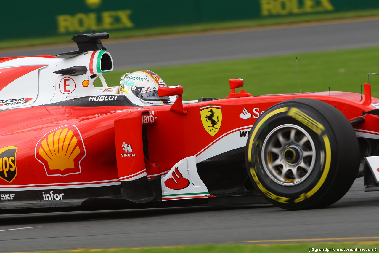 GP AUSTRALIA, 19.03.2016 - Prove Libere 3, Sebastian Vettel (GER) Ferrari SF16-H