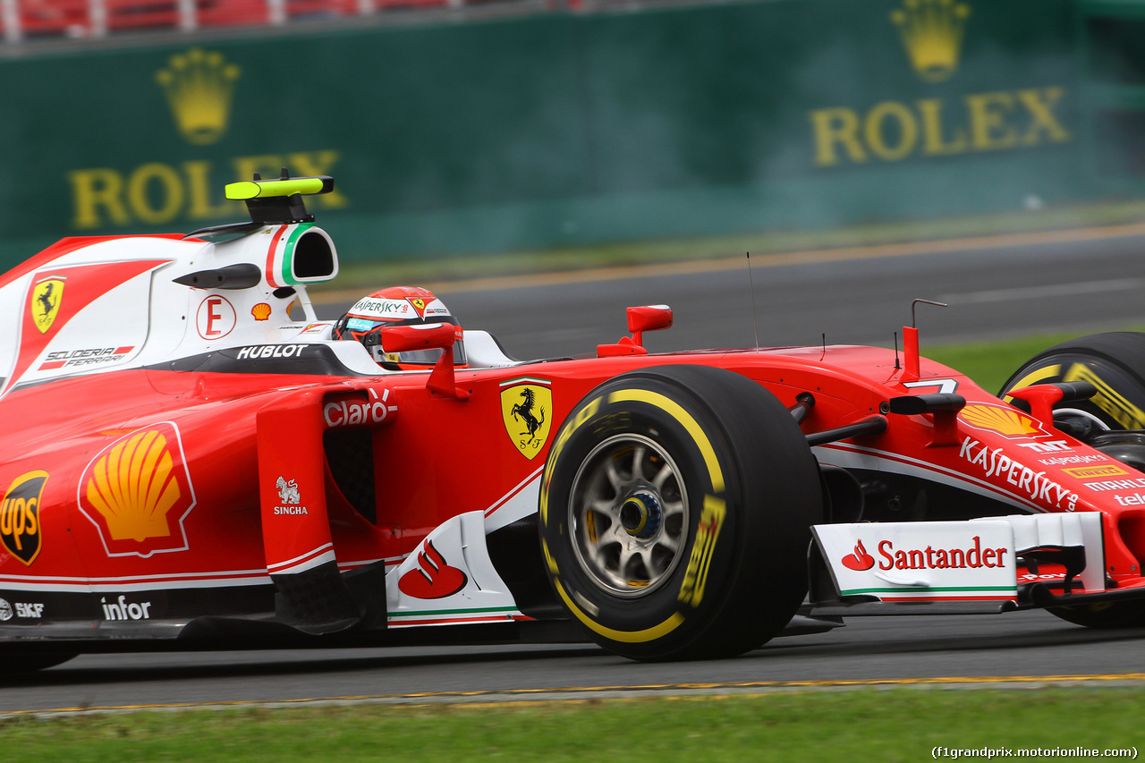 GP AUSTRALIA, 19.03.2016 - Prove Libere 3, Kimi Raikkonen (FIN) Ferrari SF16-H